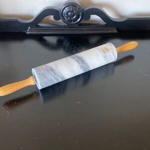 HiMARK Marble Rolling Pin With Wooden Handles
